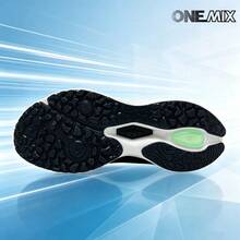 ONEMIX Fashion Sports Casual Running Shoes, Comfortable Shock Absorption, Low-Top Thick Sole, Anti-Slip, Wear-Resistant - Tree Shadow Black - View 7
