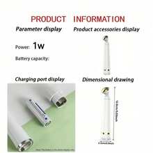 AXH. New Ultrasonic Eye & Face Massager Lip & Face Massage Skincare Pen, Caring For Eye Health & Beauty - White - View 5