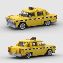 Yellow/Black/Red MOC Supercar Racing Classic Building Block Car Model Toy Set, Educational Creative Toy For Children, DIY Car Model Kit For Adults, City Technology Champion Cup Series, Suitable As Birthday, Halloween, Christmas Gift For Boyfriend, Husband, Kids, And For Collection And Home Decoration - Model - View 1