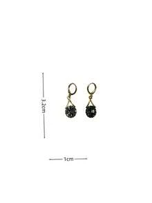1 Pair Of Fashionable Personalities Rhinestone Earrings Exquisite And Elegant Suitable For Wedding Parties And Gift Giving ﻿ - Gold - View 6