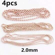 4pcs 1.5/2.0/2.4mm Diameter Ball Beads Chain With Connector DIY Necklace Jewelry Making Accessories - Iron Chains - View 10