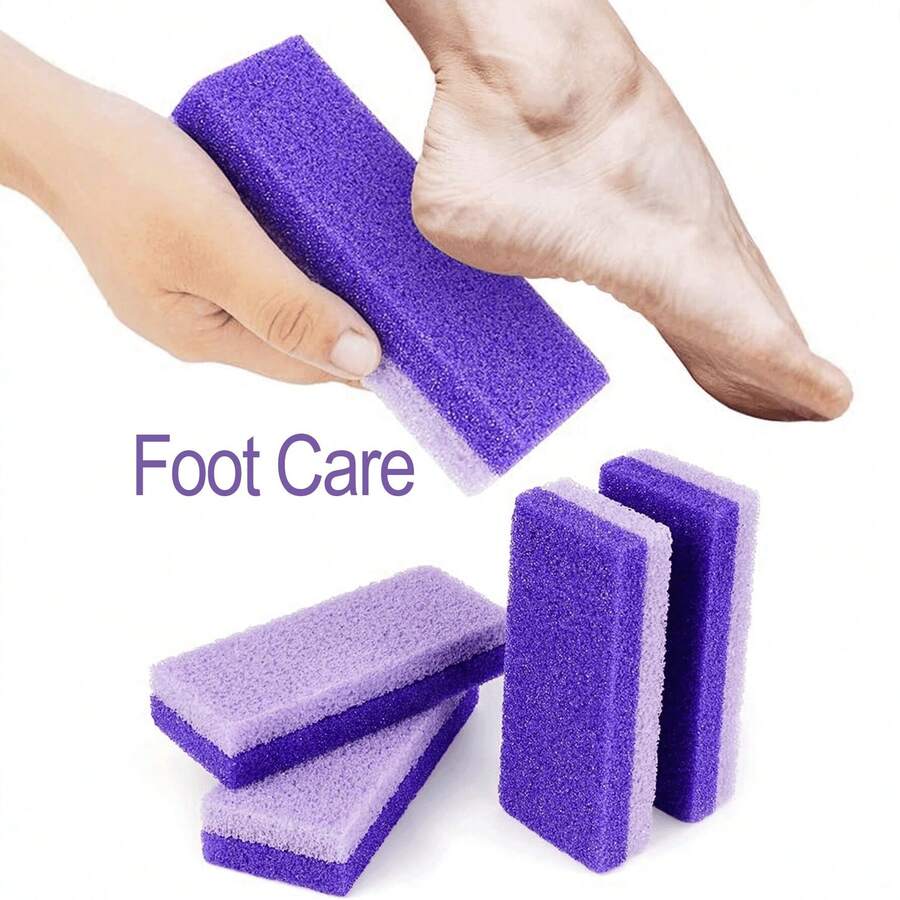 1pc Purple Pumice Stone, PU Material, Professional Exfoliating Scrubbing Stone, Suitable For Removing Foot Calluses And Dead Skin, Foot Scrubber, Exfoliating Tool, Double-Sided Foot File, Pumice Stone, Foot Brush, Home Personal Cleaning And Foot Care Tool. Can Be Used As A Christmas Gift, Creative Men's Gift Or Bathroom Accessory. Foot Care, Foot Scrubber