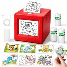 Ai Mini Printer, Portable Thermal Inkless Ai Voice Sticker Printer, With AI Voice Generation & HD Preview Screen, For Pictures, Photos, Journals, DIY, Study & Creative Projects - Multicolor - View 2