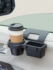 1pc Car Storage Box, 4-In-1 Design, Multi-Functional Organizer, Can Be Hung On Side Door Window, Suitable For Storing Water Cup, Phone, Etc., Essential Car Accessory - Multicolor - View 3
