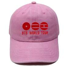 Hasbro BTS Bulletproof Boy Scouts WORLD TOUR Embroidered Washed Baseball Cap Vintage Unisex Casual Hat - Multi-color - View 2
