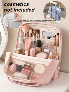 Vertical Travel Cosmetic Organizer Bag, Large Capacity Waterproof Makeup Brush Holder, Portable Cosmetic Storage Box, Suitcase Makeup Bag - View 16