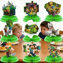 1pc/9pcs Cartoon Anime Honeycomb Desktop Decoration, Decorated With Classic Cartoon Anime Character Patterns (Balloons Not Included). Exquisite Table Centerpiece Is An Ideal Choice For Fan Gatherings, Theme Parties, Suitable As Photography Props And Fan Collectibles. Elegant Gift For Fans And Anime Enthusiasts - View 3