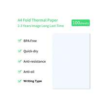 A4 Thermal Printer Paper, 210x297mm Paper For Halloween Event Schedules, Party Planning, Mobile Office, Field Reports, Business Invoices, Compatible With Portable A4 Wireless Printers, Refill Paper Only - View 4
