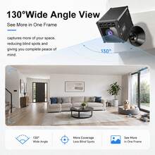 1080P HD Mini Indoor Security Camera 130°Wide Angle WiFi Surveillance Camera AI Humanoid Detection Real‑Time Alarm 940nm Infrared Night Vision Loop Recording Local Cloud Storage Easy Installation For Home Shop Office Pet Monitor[O-KAM Pro] - Multicolor - View 11