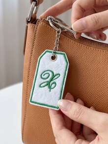 Customized Personalized Embroidered Keychain, Customized Flower Shaped Bag Charm, Unique Birthday, Graduation, Friend And Family Backpack Accessory Gift - Multicolor - View 8