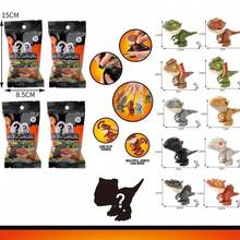 Set Mainan Dinosaurus Kejutan 10 Buah, Dinosaurus Kecil yang Bisa Digigit Jari dengan Model Dinosaurus Baru yang Dapat Bergerak dengan Banyak Sendi (Warna Acak), Hadiah Ideal untuk Taman Kanak-kanak, Halloween, Thanksgiving, Natal dan Perayaan Paskah, Gaya Acak - MultiWarna - View 9