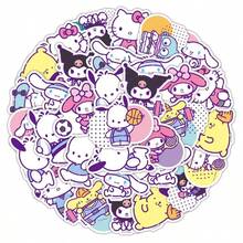 SANRIO [مصرح به] 50 قطعة حزمة ملصقات، تصميم بأسلوب رياضي، مناسب للهاتف والدفتر وزجاجة المياه والحقائب ولوح التزلج والدراجة، مثالي كهدية رائعة للعائلة والأصدقاء في العطلات وأعياد الميلاد (ألوان وأنماط عشوائية) - متعدد الألوان - مشاهدة 3