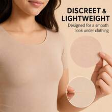 30pcs Disposable Invisible Nipple Covers, Standard Size 6cm, Seamless Flower Design Anti-Protrusion, Gentle Sweat-Absorbent, Suitable For Party Dresses, Unisex Sports Nipple Covers - Upgraded Thin Sticker - View 6
