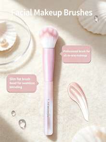 4/1pc Macaron Gradient Handle Cat Paw Shaped Makeup Brush, Soft Synthetic Bristles, Suitable For Loose Powder, Blush, Eyeshadow And Contour, Perfect For Daily Makeup, Travel And Vacation, Travel Essential Makeup Brush - Pink - View 9