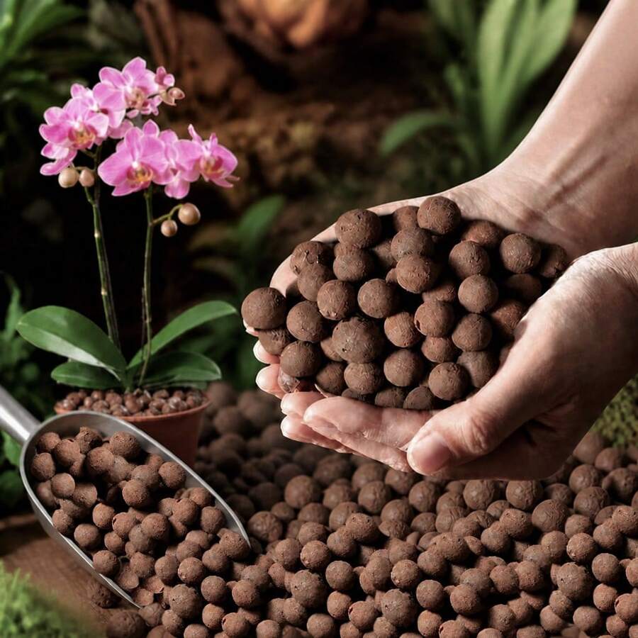 400/800g Multi-Purpose Expanded Clay Balls (Leca Balls) – Suitable For Pot Top Dressing, Bottom Drainage Layer, Hydroponic Plants & Indoor Potted Plants - Ceramic Clay Pebbles - View 1