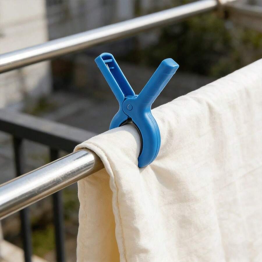 8pcs/16pcs Large Strong Windproof Clips Beach Chair Towel Clips Multi-Purpose Markless Plastic Fixing Clips Soft Lining Non-Slip Laundry Clips Dorm Essential Storage Tool Heavy Duty Blanket Clips Snack Food Bag Sealing Clips Patio Lounge Chair Clothes Clips Outdoor Travel Vacation Anti-Drop Clips Rust-Proof Spring Burrfree Clothes Clips Blanket Clips Sealing Clips Balcony Drying Home Essentials - Multicolor - View 1