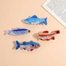 1pc Korean Sardine Hair Claw Clip Niche Cute Sweet French Style Back Head Hair Accessory - Multicolor - View 2