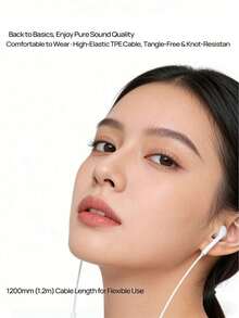 REMAX RM-570 Wired Earphones, Lightning/Type-C Interface, Comfortable Fit, 13mm Hi-Fi Dynamic Driver, Hi-Fi Stereo Sound Quality, Compatible With IPhone 7/8/X/XS/XR/11/12/13/14 And SE, Pro, Pro Max Models - View 3