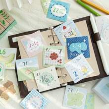 100pcs Mini Basic Sticky Notes, Wish Memorial Album Hand-Drawn Pattern Planner Stickers Decoration, Suitable For Notebooks, Diaries, Planners, Back To School Season, School Opening Season - one-size - View 5