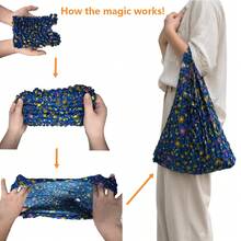 1PC----Magical Expandable Tote Bag: A Collapsible, Pleated Bag With Large Capacity; Machine-Washable And Quick-Drying-Perfect For Travel, Shopping, And Daily Errands. - Multicolor - View 4