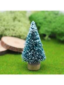 5pcs/Set Pohon Natal Meja 4.5cm/1.77in Hijau Pohon Natal Mini Dekoratif Pohon Pinus Dekorasi Meja Set Mini Dekorasi Pesta Dekorasi Natal - Berbagai gaya - View 6