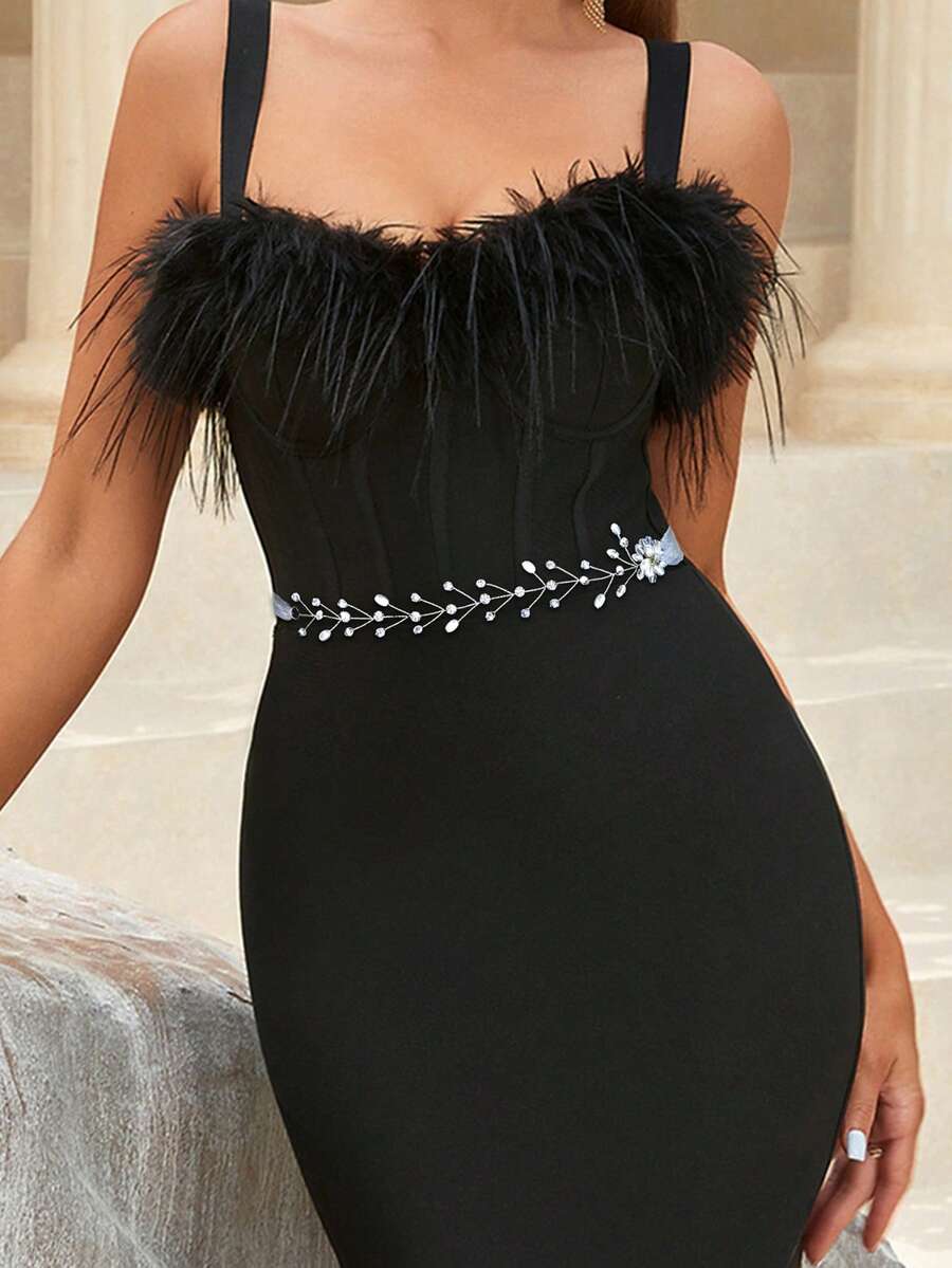 1pc Simple Pearl Belts For Bridal Dress Wedding Party Accessories Pearls Waist Decoration Woman Belt