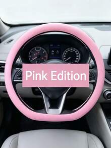 1PC All-Season Anti-Slip Fresh Minimalist Silicone Car Steering Wheel Cover D-Shape Round Universal Car Steering Wheel Grip - Silicone Steering Wheel Cover - View 11