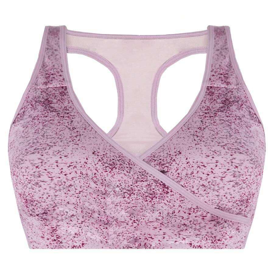 Gymshark Chalk Womens Malow Purple Sports Bra - Purple - View 1