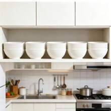 2/4/6/8/12pcs Plastic PP Bowls Suitable For Fruit, Vegetables, Salad, Snacks, Noodles, Etc. - Black - View 6