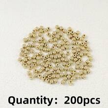 400/800 piezas / set de espaciadores de cuentas de arco cuadrado de 3 mm de agujero pequeño Ccb de color mixto para la fabricación de joyas hechas a mano, material de accesorios semiacabados - Multicolor - Ver 18