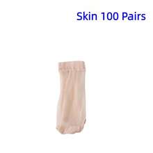 20/50/100 Pairs Solid Color Transparent Breathable Daily Wear Women's Mid-Calf Crystal Sheer Socks Suitable For Everyday Use - Black - View 12