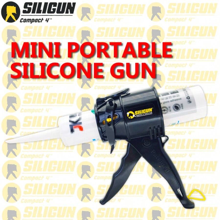 Ultra Short Caulking Gun Mini Portable Small Space Glue Gun Automatic Cut-Off Anti-Drip