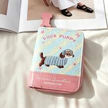 New Dachshund Accordion Card Holder, Dopamine Style Large Capacity Women's Wallet, Korean Minimalist Card Holder - Multicolor - View 9