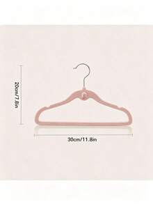 20/10/1pc Stackable Velvet Baby Hangers,Non‑Slip Connectable Kids Clothes Hangers, Space‑Saving Nursery Closet Storage Organizer - Multicolor - View 8