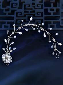 1pc Simple Pearl Belts For Bridal Dress Wedding Party Accessories Pearls Waist Decoration Woman Belt - Multicolor - View 7
