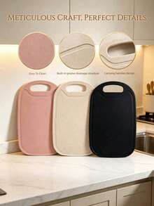 1pc Portable Handle Cutting Board, Outdoor Essential, Raw And Cooked Food Separation, Dishwasher , Easy To Clean, Suitable For Fruits, Vegetables And Baby Food - View 7