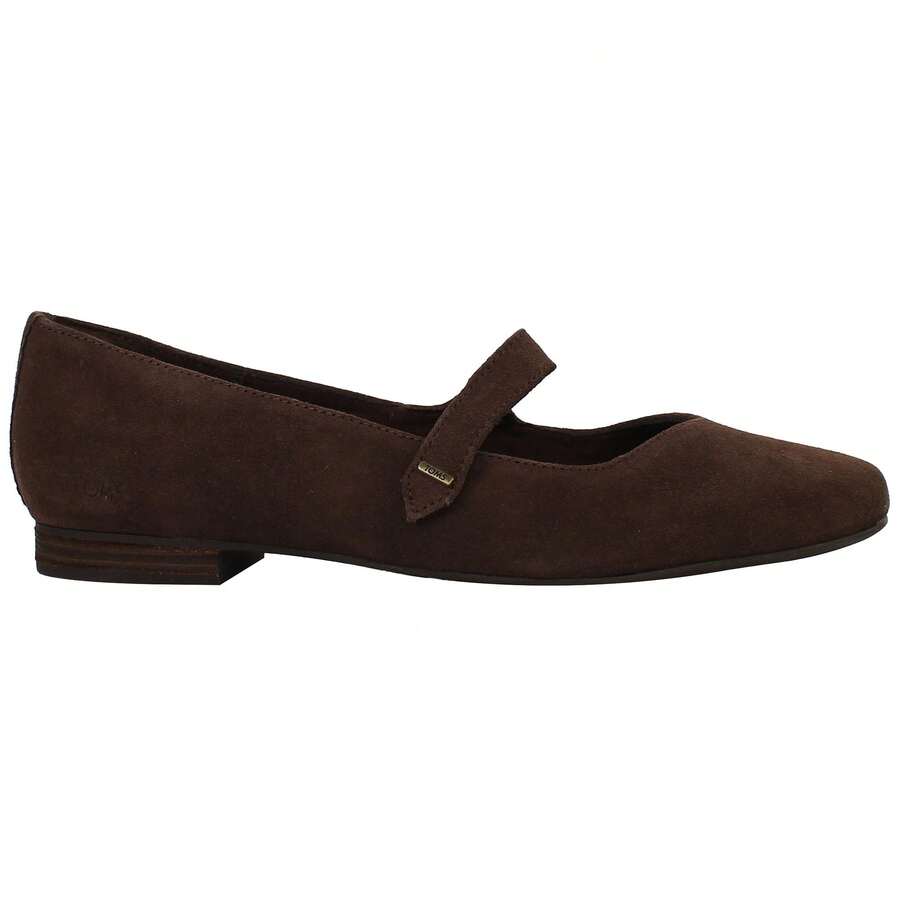 Toms Bianca Womens Brown Shoes - Dark Brown - View 1