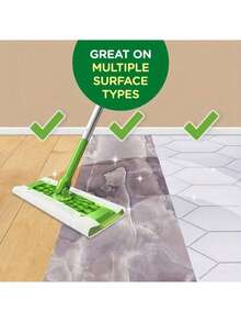 1pc Disposable Dry Mopping Paper - Electrostatic Dust Mop Replacement, Thickened Disposable Dusting Paper, Suitable For Vacuum Cleaner, Lint-Free Floor Dusting Pad - Multicolor - View 2