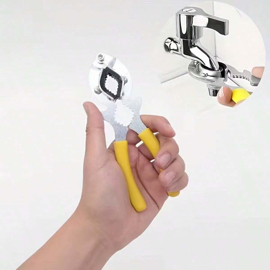 1 buah Kunci Inggris Plum Multifungsi Anti-Selip - Digunakan untuk Melepas Aerator Keran, Melonggarkan Filter Saluran Wastafel Dapur serta Pemeliharaan dan Perbaikan Umum - Beraneka warna - View 1
