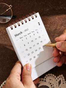 2027 Calendar - Monthly Mini Desktop Calendar, Vertical 2027 Calendar, 250g Thick Paper Desktop Calendar, Suitable For Home And Office - Multicolor - View 7