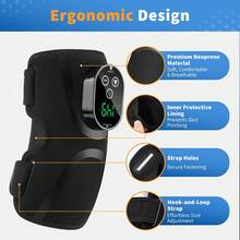 Hailicare Wireless Heated Elbow Brace With Vibration Massage, Rechargeable Neoprene Elbow Support Sleeve, Heat Therapy Pain Relief Wrap For Sports Recovery - View 10