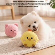 1pc Sound-Producing Bouncing Ball | Battery-Free Slow Rebound Pet Chew Toy | Durable Bite-Resistant Interactive Training Ball | Dog & Cat Universal Teething Toy | Suitable For Puppies, Kittens And Pets Of All Sizes For Indoor Entertainment - View 5