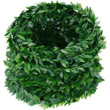 1PC 7.5 M 2.95 Inch Garland Foliage Green Leaves Artificial Wreath Fake Vine For Wedding Party Wall Crafts Home Decor - Green 1 - View 7