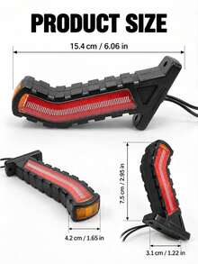 GLANBERT 2pcs Truck Waist Lights LED Flowing 3-Color Trailer Lights 12V/24V Flowing Light T-Shaped Water Ripple Waist Light LED Light Arm Guide Waist Light Engineering Vehicle Truck Double-Sided Side Lights - Truck Side Marker Lights - View 6