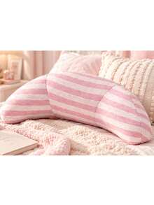 1Pc Universal Soft Striped Car Seatbelt Headrest/Neck Pillow-Comfortable And ; Provides Support For Daily Commutes And Long-Distance Road Trips, Ensuring A Comfortable Driving Experience; Car Interior And Seat Accessory. - Multicolor - View 9