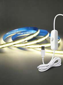 1m/3m/5m COB LED燈條附按鈕開關,5V USB LED燈條,柔性背膠膠帶,適用於走廊、梳妝鏡、臥室牆面及多種裝飾場合 - COB - 查看 10