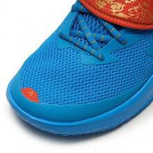 Under Armour Unisex Printed Tie-Up Velcro Basketball Shoes FLOW Midsole Lateral Support High-Traction Court Performance Sneakers - Orange/Blue - View 10