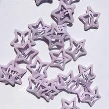 10/20pcs Colorful Star Hair Clips, Macaron BB Clips, Sweet Hair Accessories Concert Support Fun Hair Accessory Set, Party Small Gift Y2K Style - Multicolor - View 6