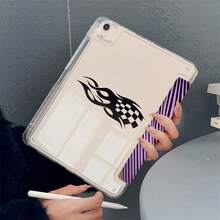 1PC Retro Racing Car Print Tablet Case 3+Y Fold Multi-Angle Magnetic Stand Tablet Case With Pen Slot & Auto Sleep/Wake Protective Cover, Compatible With IPad PRO/AIR, Compatible With SAMSUNG,Compatible With XIAOMI Pad 5/6/21,Compatible With Oppo Pad,Compatible With Huawei Matepad,Compatible With Honor Pad - Multicolor - View 4