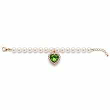 1pc Heart Rhinestone Pendant Faux Pearl Pet Necklace, Elegant Beaded Collar For Small Cat Kitten Puppy Dog Pet Photo Dress‑Up Accessory - Multicolor - View 12